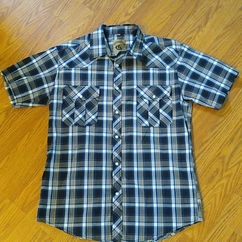 Mens snap up shirt